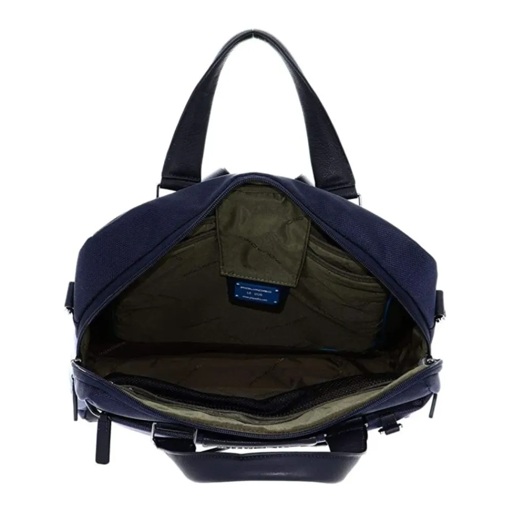 Laptop Tasker<Piquadro Vertikal Laptop og iPad Taske Unisex Blå