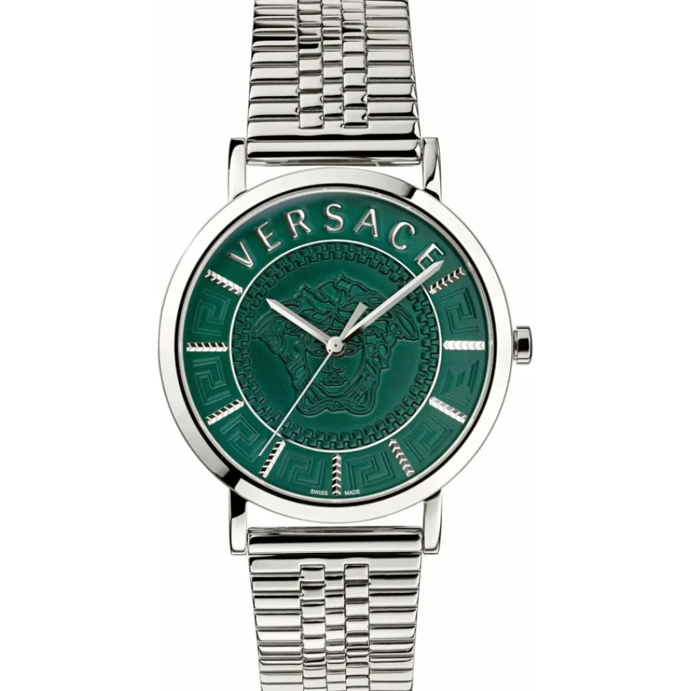 Ure<Versace V-ESSENTIAL Ur Grå
