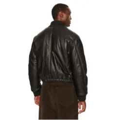 Jakker^Ami Paris Veste bomber en cuir d'agneau Sort