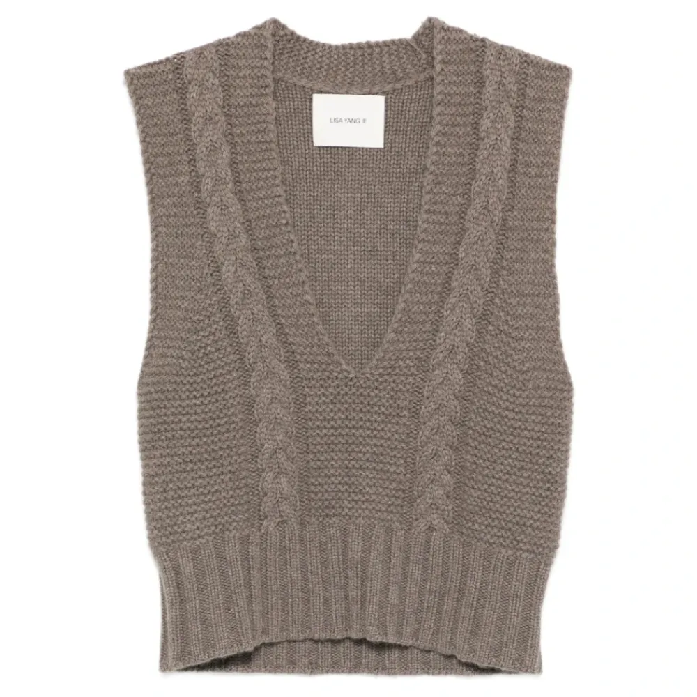 Striktrøjer & Sweatere^Lisa Yang V-hals Cashmere Sweater Brun