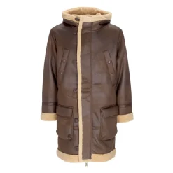 Frakker^Alpha Industries Vintage Brown Arctic Parka Eco-læderjakke Brun