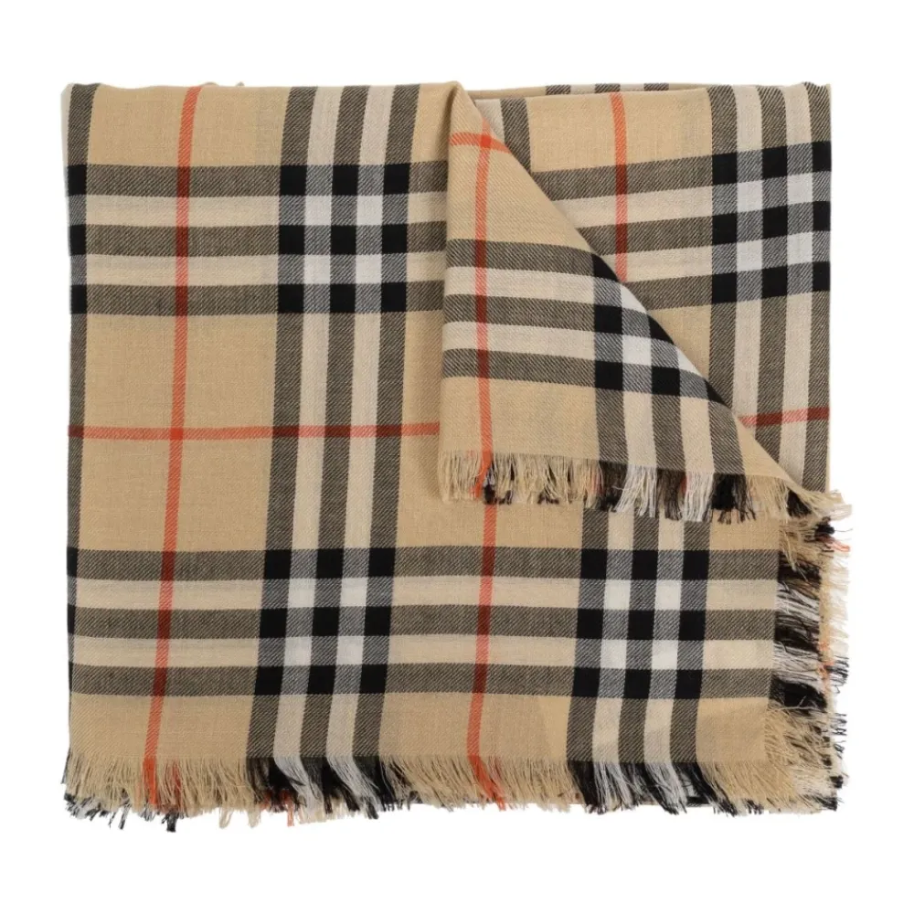 Halstørklæder Og Tørklæder^Burberry Vintage Check Tørklæde Beige