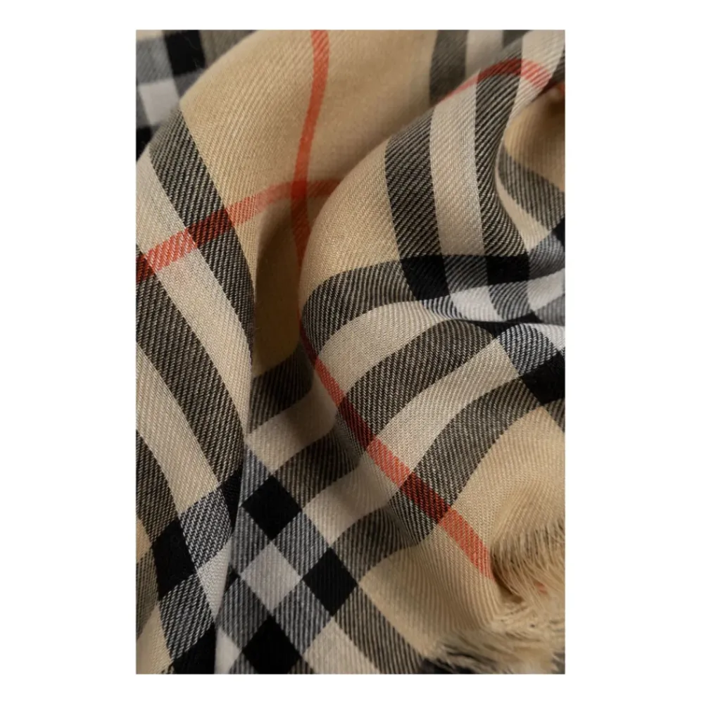 Halstørklæder Og Tørklæder^Burberry Vintage Check Tørklæde Beige