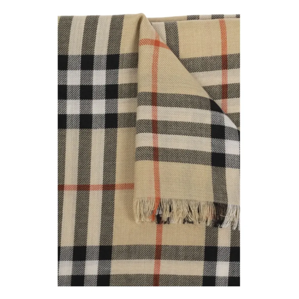 Halstørklæder Og Tørklæder^Burberry Vintage Check Tørklæde Beige