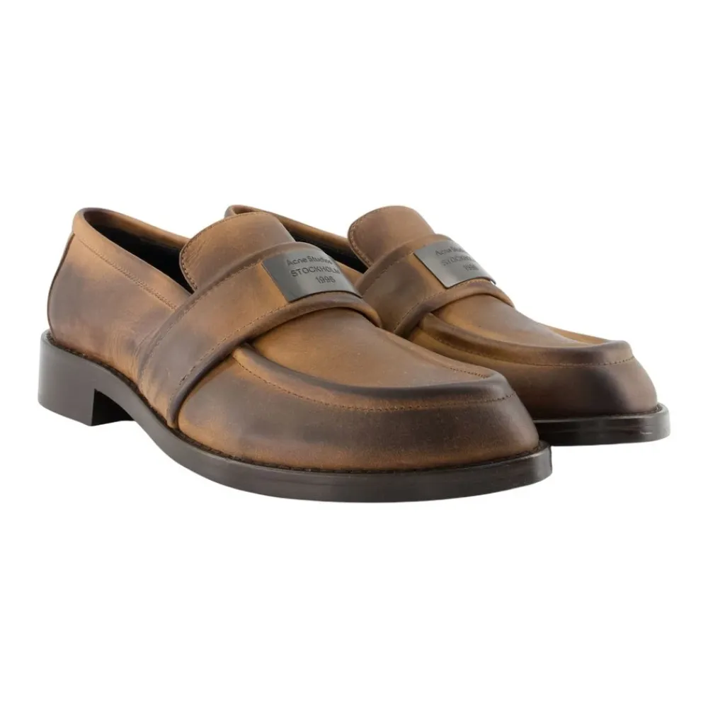 Loafers^Acne Studios Vintage Leather Loafers Brun