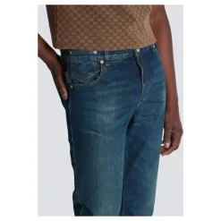 Jeans<Balmain Vintage Straight-leg Jeans Blå