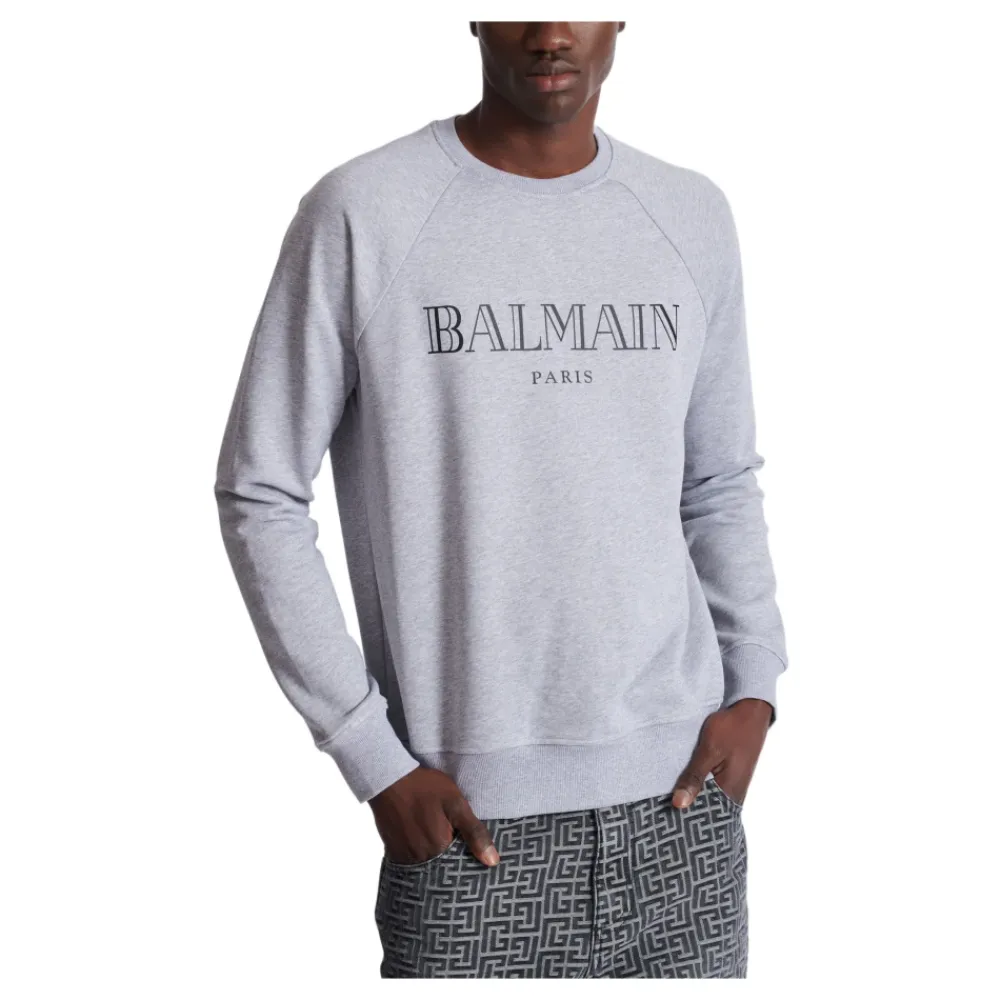 Trøjer|Sweatshirts<Balmain Vintage sweatshirt Grå