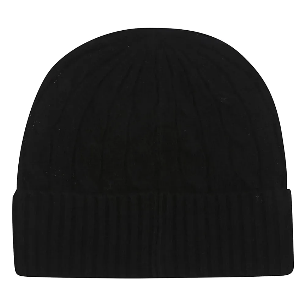Huer & Kasketter<Polo Ralph Lauren Vinter Beanie Hat Sort