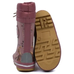 Gummistøvler<Mikk-Line Vintergummistøvler AOP - Rose Brown Pink