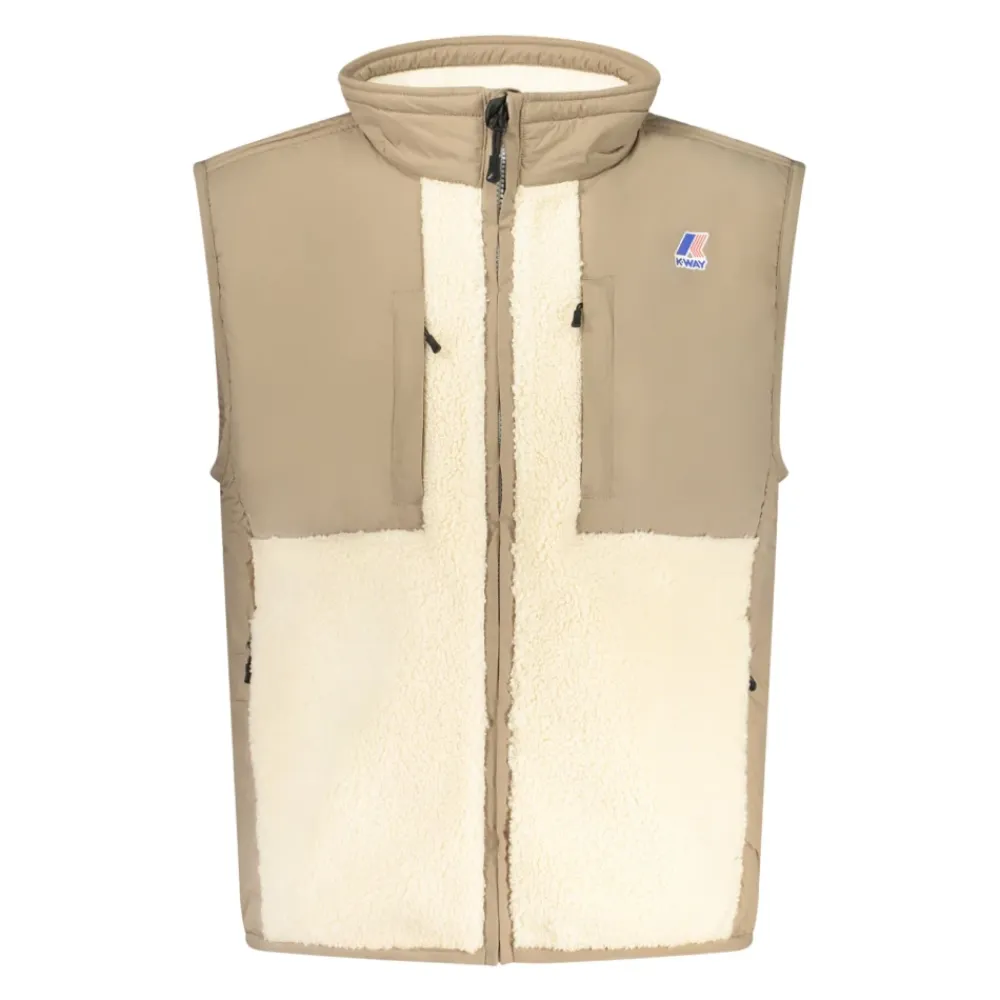 Veste<K-Way Vital 4.0 Orsetto Vest Beige