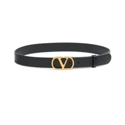 Bælter^Valentino Garavani Vlogo Signature Bælte Sort