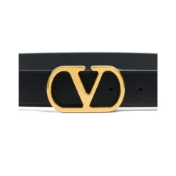 Bælter^Valentino Garavani Vlogo Signature Bælte Sort