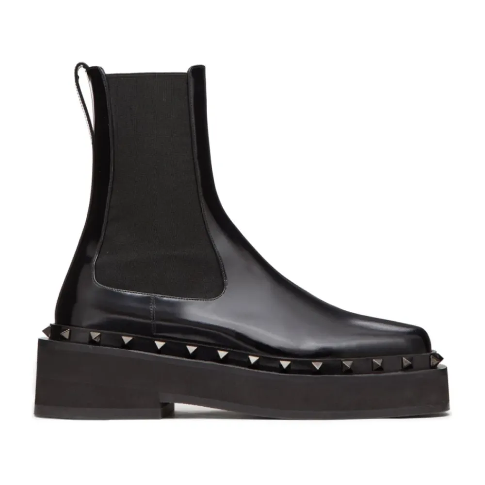 Chelsea Boots^Valentino Garavani Vlogo Signature Kalveskindsstøvle 70mm Sort