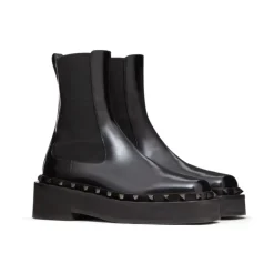 Chelsea Boots^Valentino Garavani Vlogo Signature Kalveskindsstøvle 70mm Sort