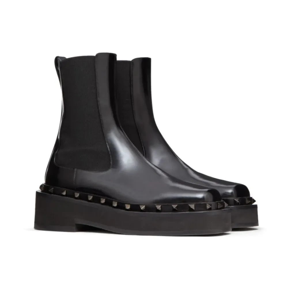 Chelsea Boots^Valentino Garavani Vlogo Signature Kalveskindsstøvle 70mm Sort