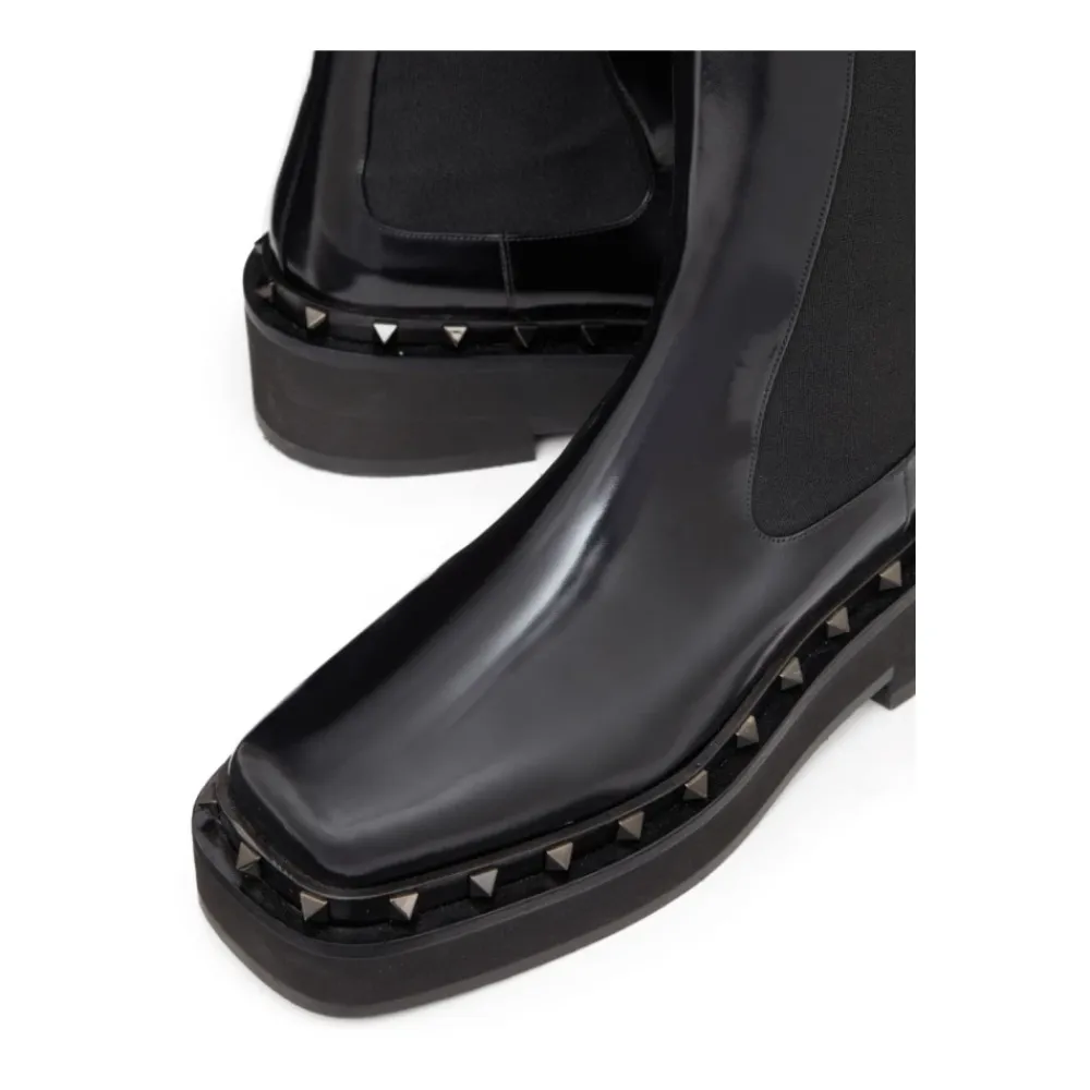 Chelsea Boots^Valentino Garavani Vlogo Signature Kalveskindsstøvle 70mm Sort