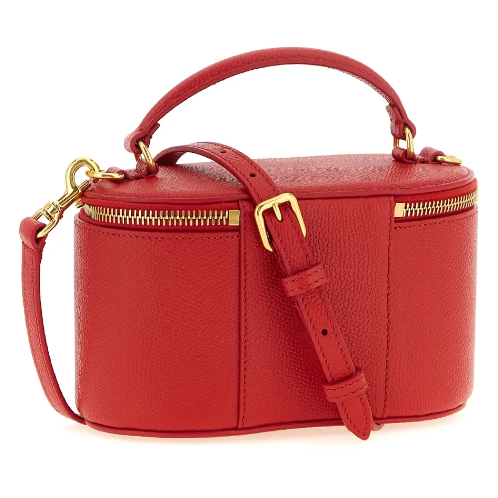 Toilettasker<Valentino Garavani VLogo Signature Mini Vanity Taske Rød