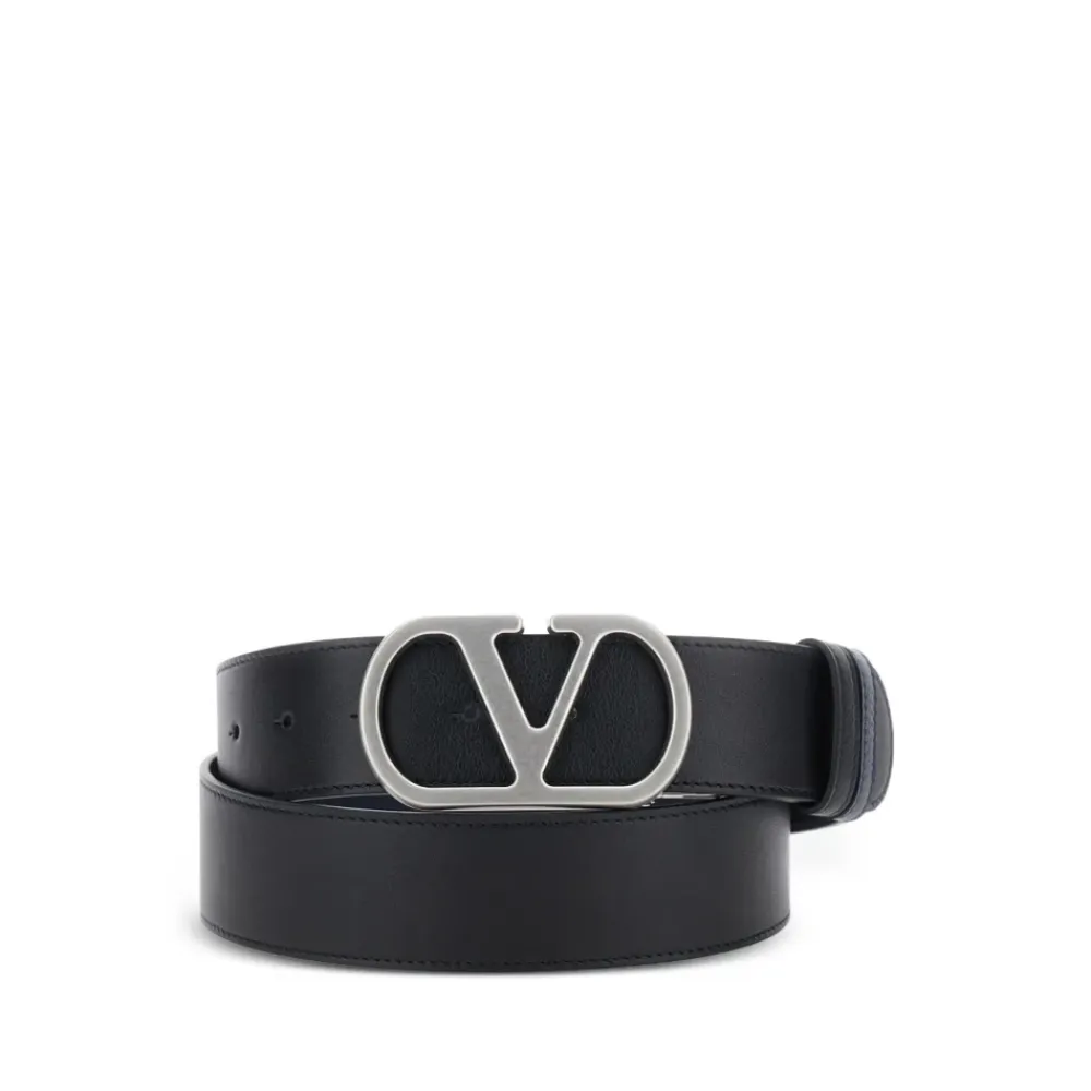 Bælter<Valentino Garavani VLogo Signature Vendbar Bælte Sort