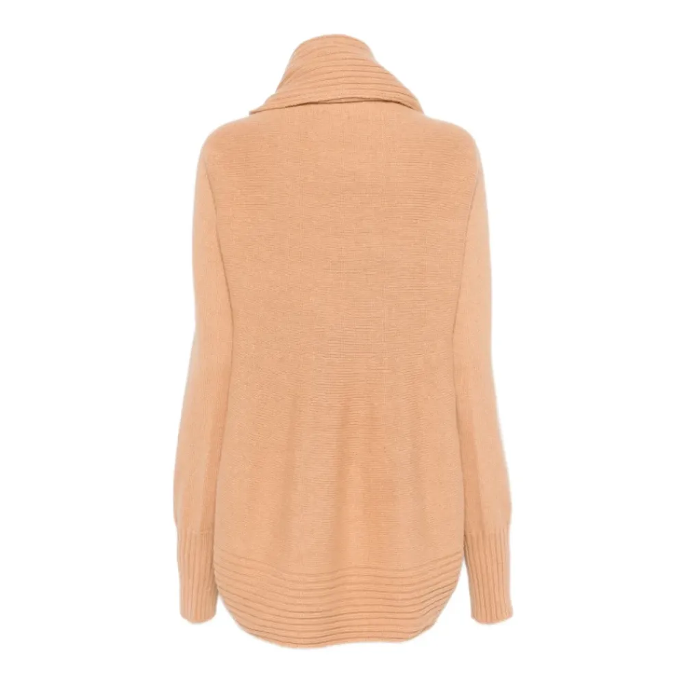 Striktrøjer & Sweatere^Alberta Ferretti V-Neck Brooch Cardigan Brun
