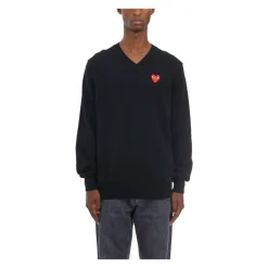 Sweatshirts<Comme des Garçons Play V-Neck Logo Tee Sort