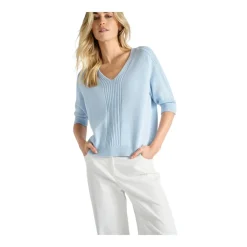 Striktrøjer & Sweatere^Marie Méro V-neck Sweater Blå