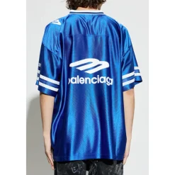 T-Shirts<Balenciaga V-neck T-shirt Blå