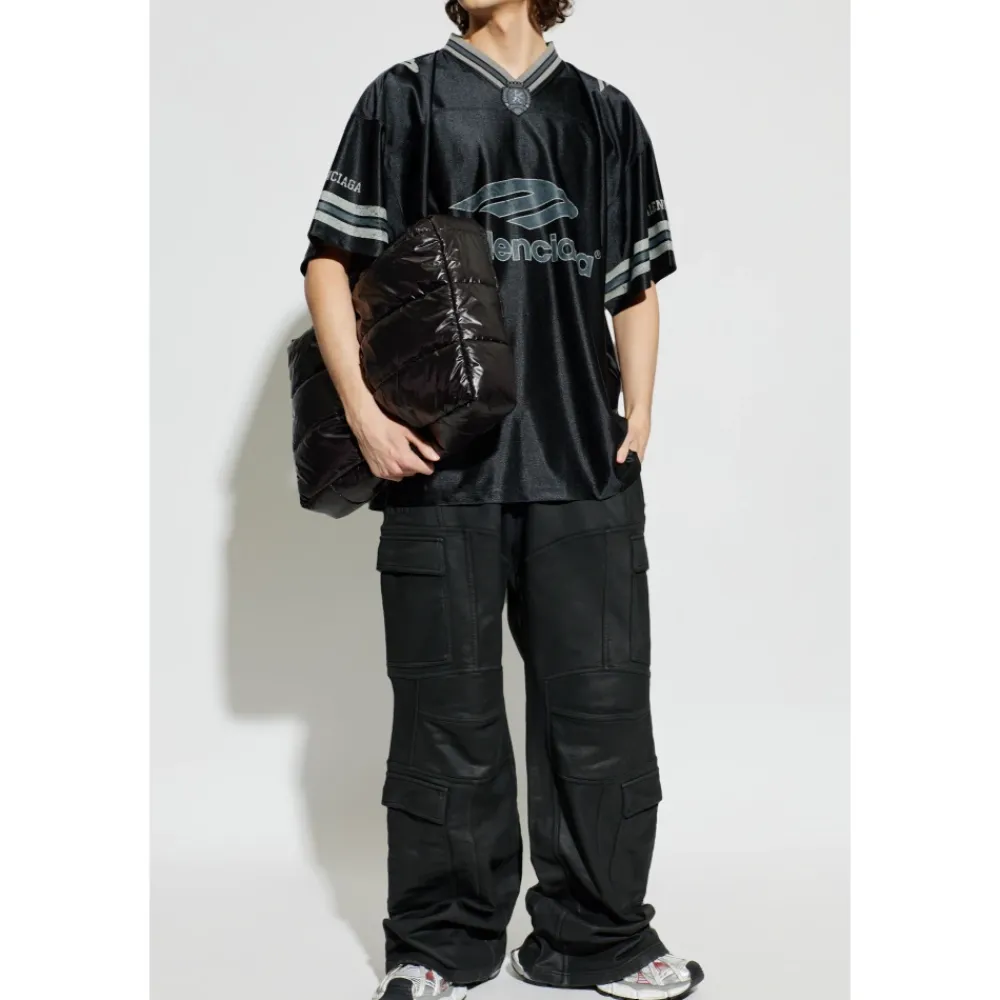 T-Shirts^Balenciaga V-neck T-shirt Sort
