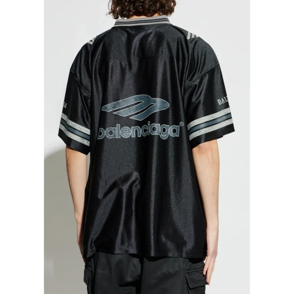 T-Shirts^Balenciaga V-neck T-shirt Sort