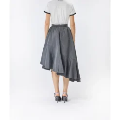 Nederdele<Karl Lagerfeld Voluminous Ruffle Skirt Sort