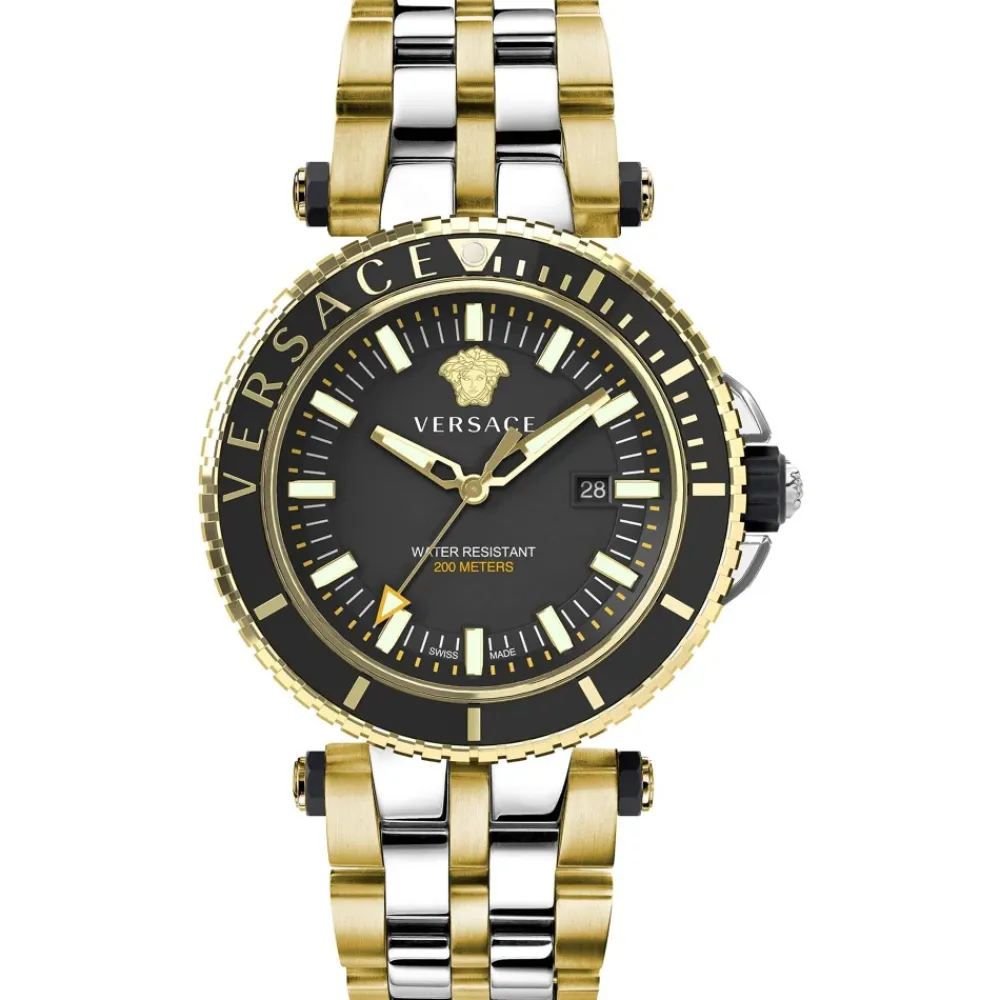 Ure<Versace V-RACE DIVER BICOLOR Ur Gul