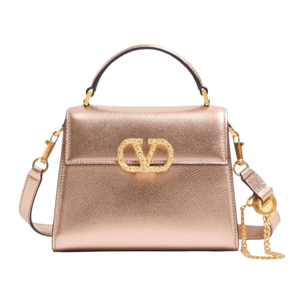 Bæltetasker<Valentino Garavani VSling Mini Top-handle Taske Pink