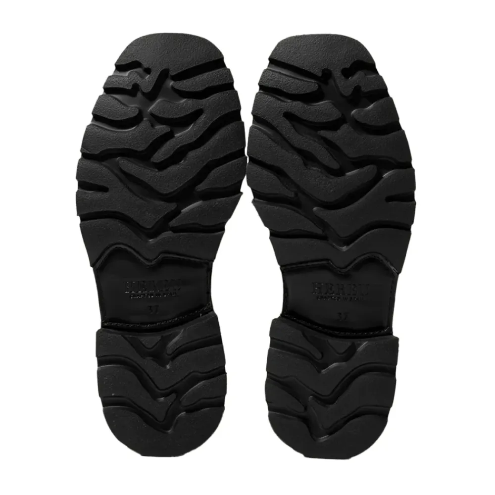 Loafers^Hereu Vævede loafers med T-bar spænde Sort