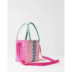 Tasker<Marni Vævet Tote Taske Pink