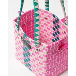 Tasker<Marni Vævet Tote Taske Pink