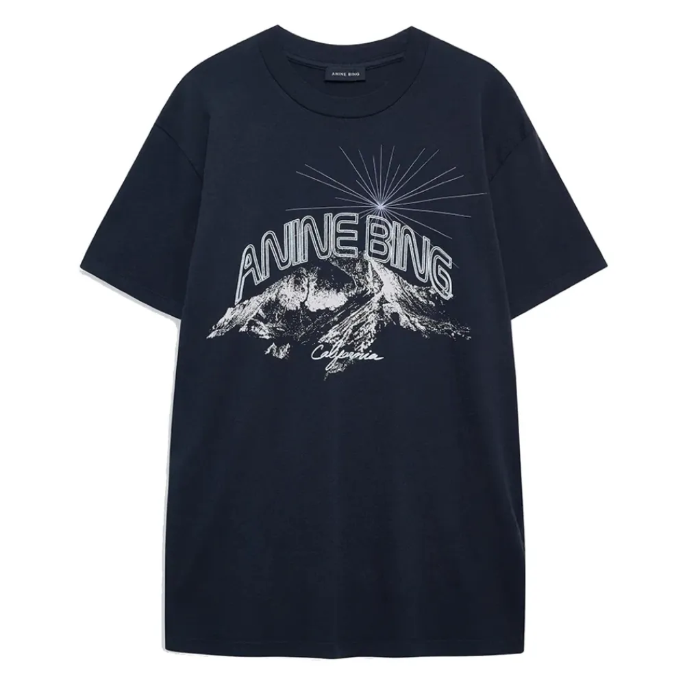 T-Shirts^Anine Bing Walker Vintage black - A-08-11580 Sort