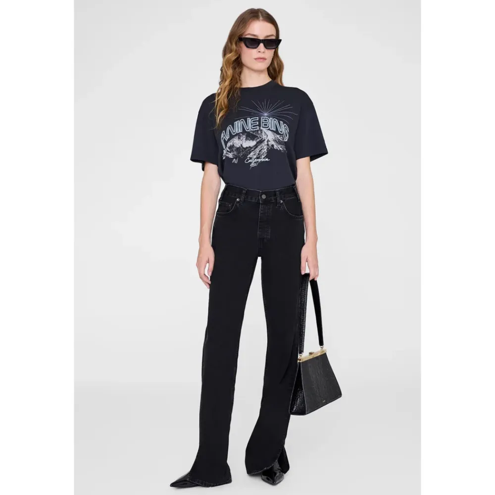 T-Shirts^Anine Bing Walker Vintage black - A-08-11580 Sort