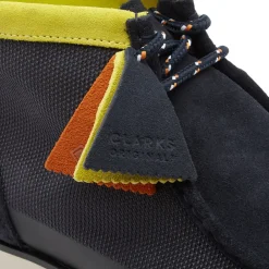 Sejlersko^Clarks Wallabee 2.0 Gore-Tex Navy Combi-40 Blå