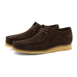 Business Sko<Clarks Wallabee Sko Brun