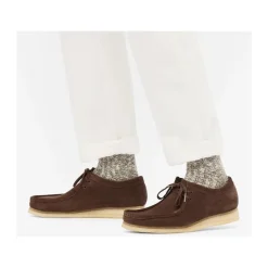 Business Sko<Clarks Wallabee Sko Brun