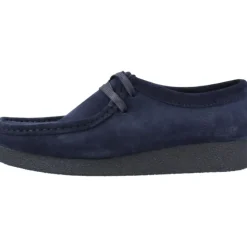 Snøresko^Clarks Wallabeeevosh Suede Blå