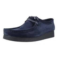 Snøresko^Clarks Wallabeeevosh Suede Blå