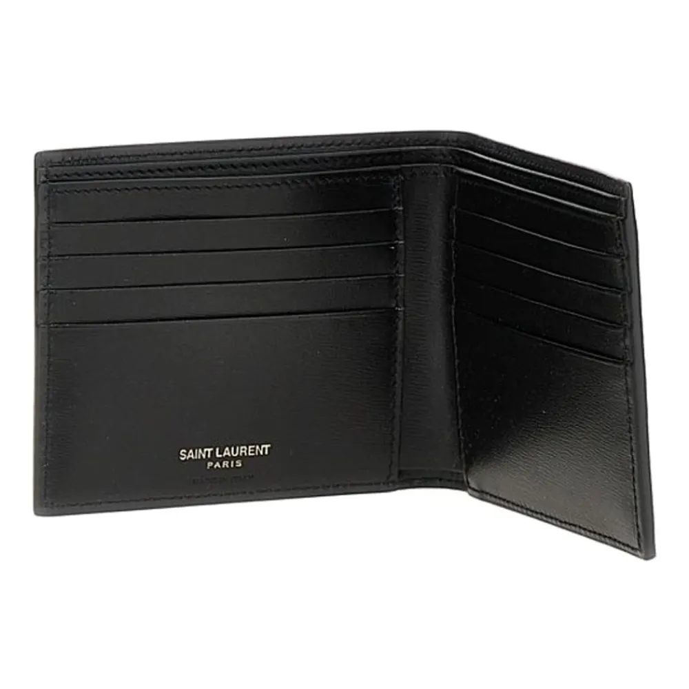 Punge & Kortholder<Saint Laurent Wallet Sort