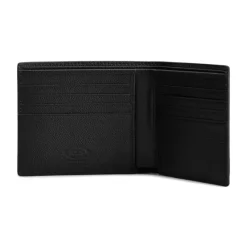 Punge & Kortholder<Tod's Wallet med logo-plakette Sort