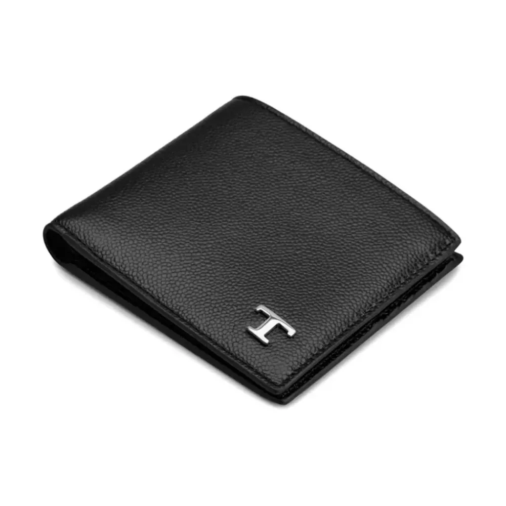 Punge & Kortholder<Tod's Wallet med logo-plakette Sort