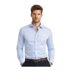 Skjorter<Bagutta Walter Slim-fit Skjorte Blå