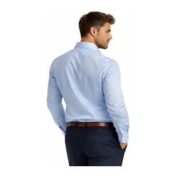Skjorter<Bagutta Walter Slim-fit Skjorte Blå