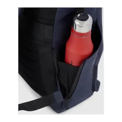 Tasker<Piquadro Water resistant roll top backpack for laptop 15,6 Blå