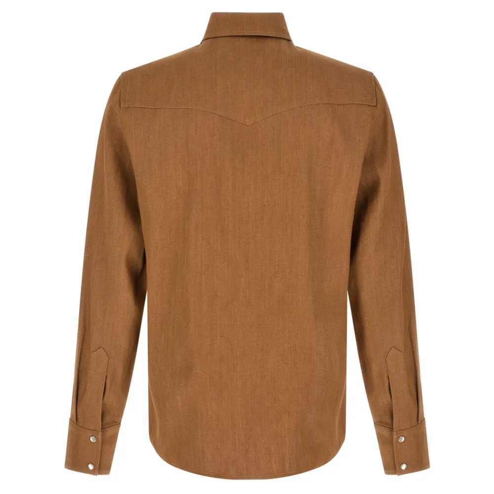 Skjorter<A.P.C. Western Shirt Brun