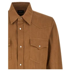 Skjorter<A.P.C. Western Shirt Brun