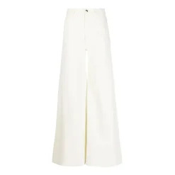Jeans<Chloé Wide Jeans Hvid